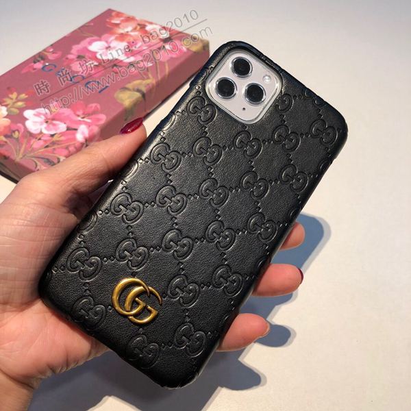 Gucci手機殼 Gucci手機套 爆款Gucci古奇壓花手機殼 蘋果手機後套  mmk1029